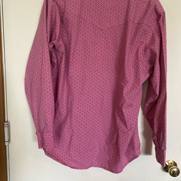 Pink wranglers, western shirt, XXL button down pink and white - Picture 2 of 8